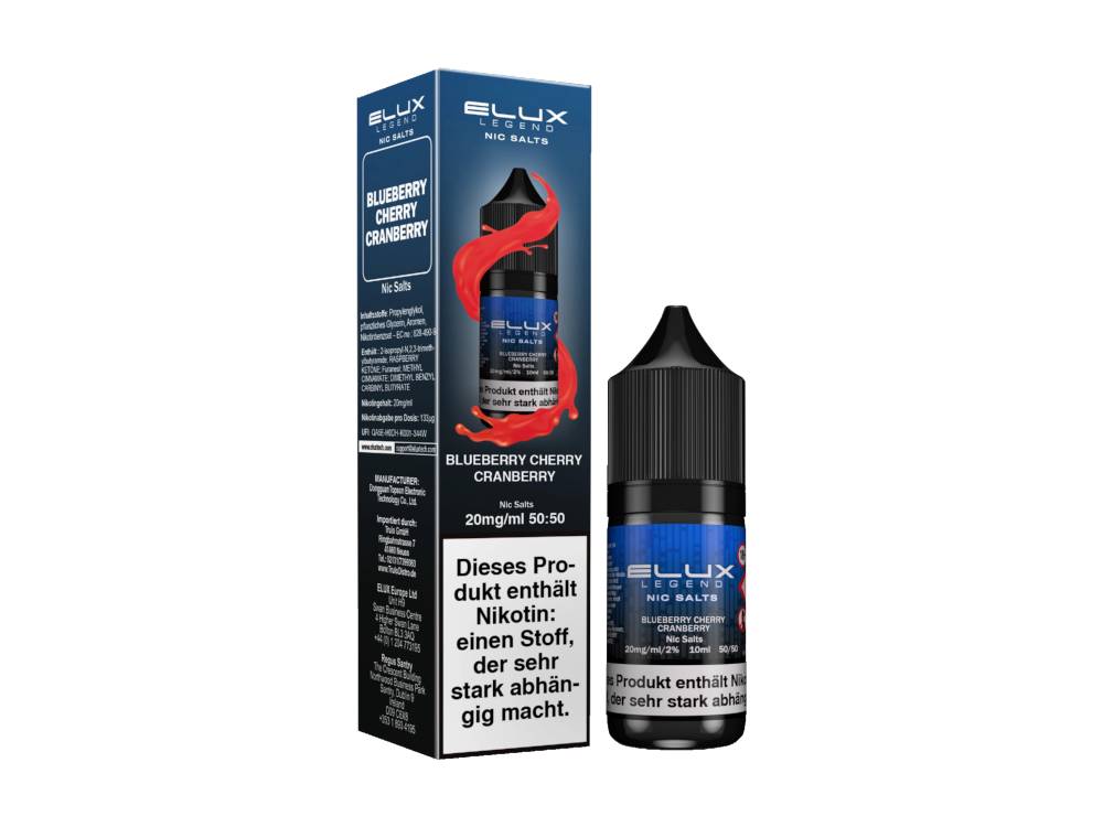 Blueberry Cherry Cranberry - Elux Nikotinsalz Liquid
