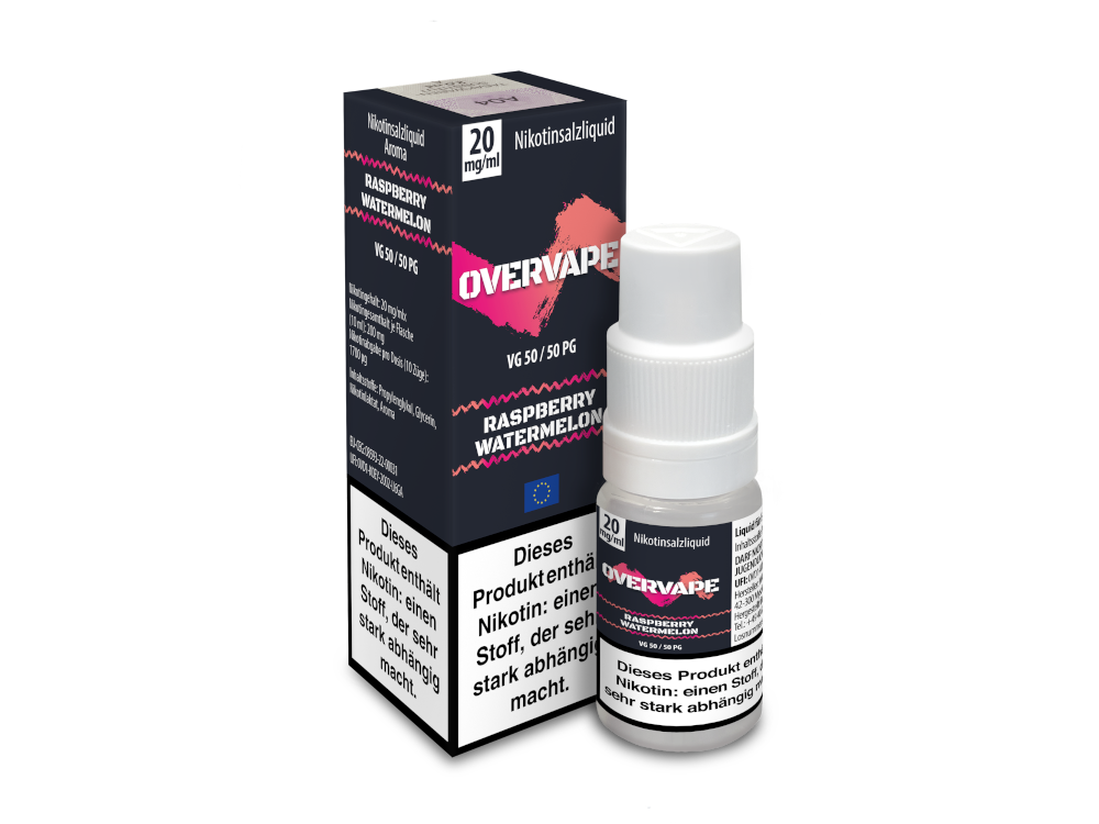 Raspberry Watermelon - Overvape Nikotinsalz Liquid