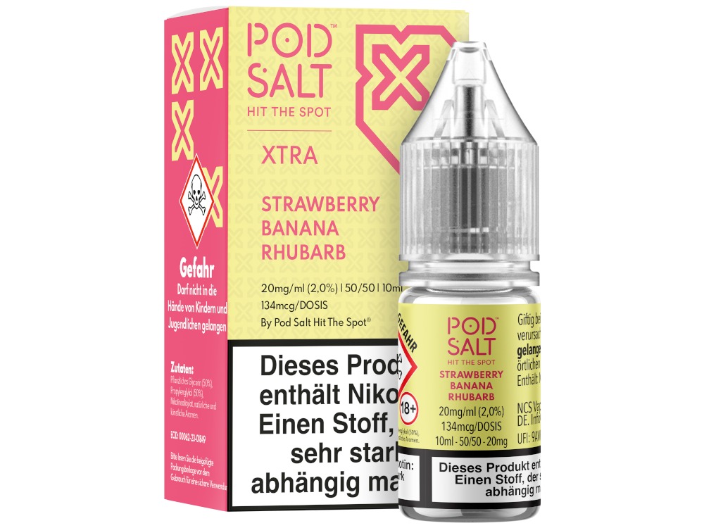 Strawberry Banana Rhubarb - Pod Salt X Nikotinsalz Liquid