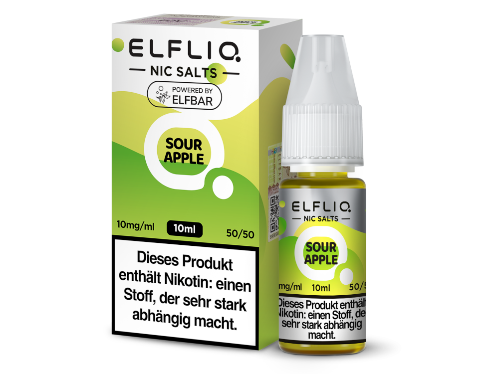 Sour Apple - ELFLIQ Nikotinsalz Liquid