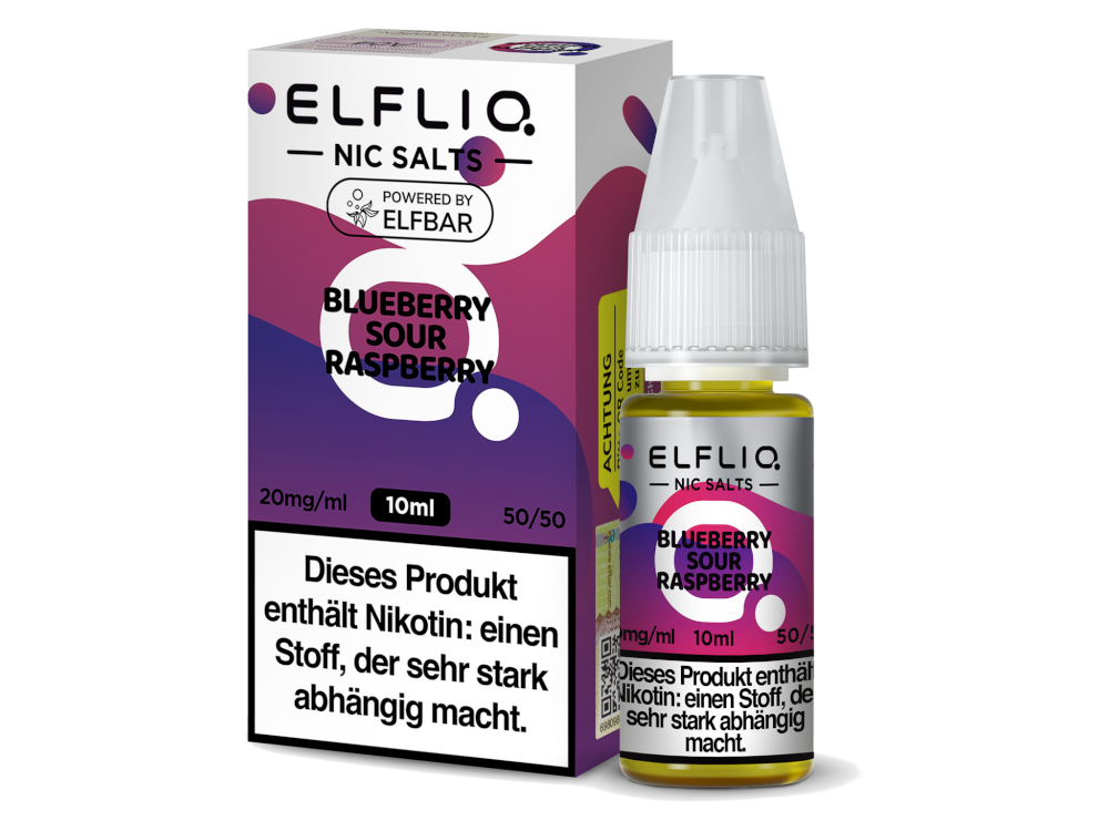 Blueberry Sour Raspberry - ELFLIQ Nikotinsalz Liquid