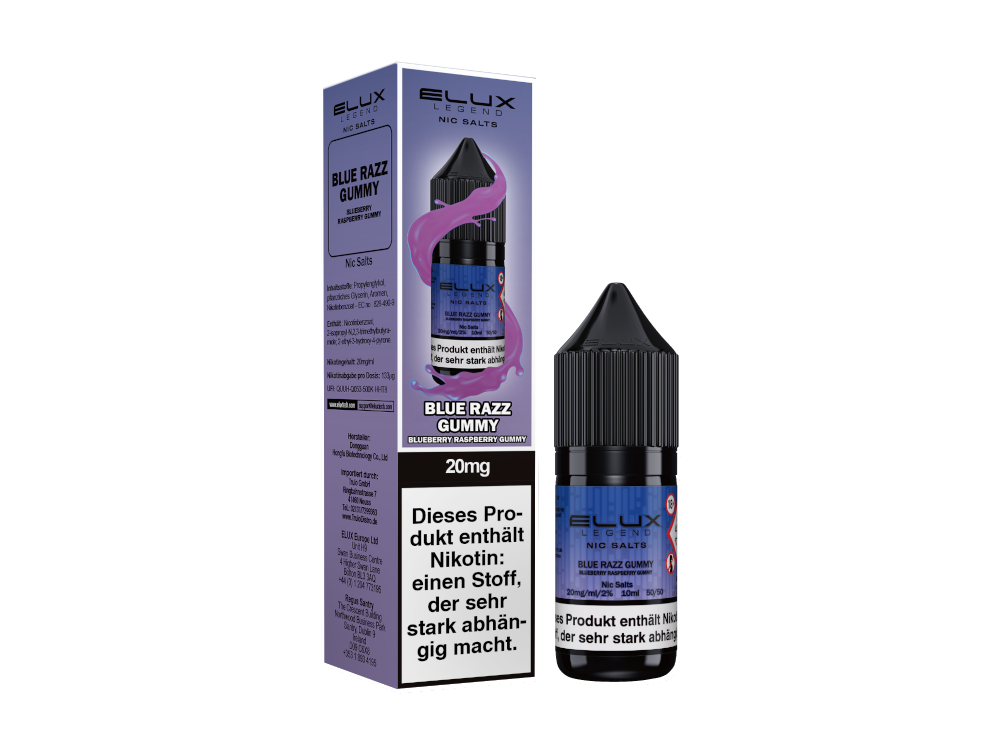 Blue Razz Gummy - Elux Nikotinsalz Liquid