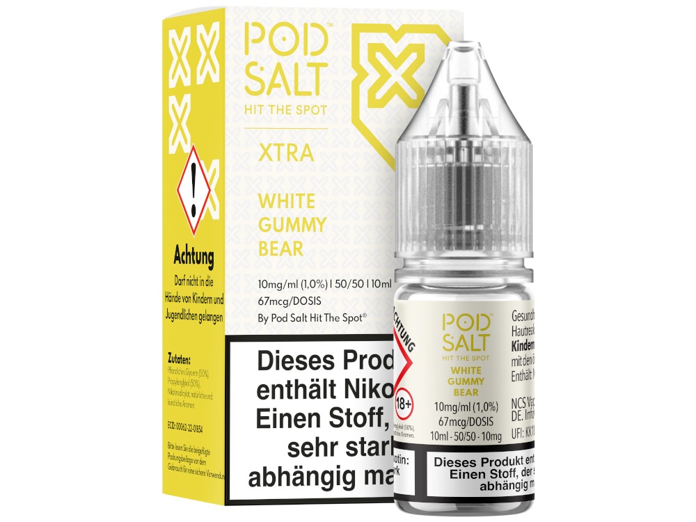 White Gummy Bear - Pod Salt X Nikotinsalz Liquid