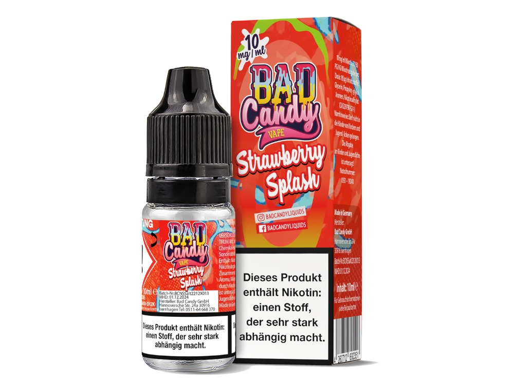 Strawberry Splash - Bad Candy Liquids Nikotinsalz Liquid 10 mg/ml