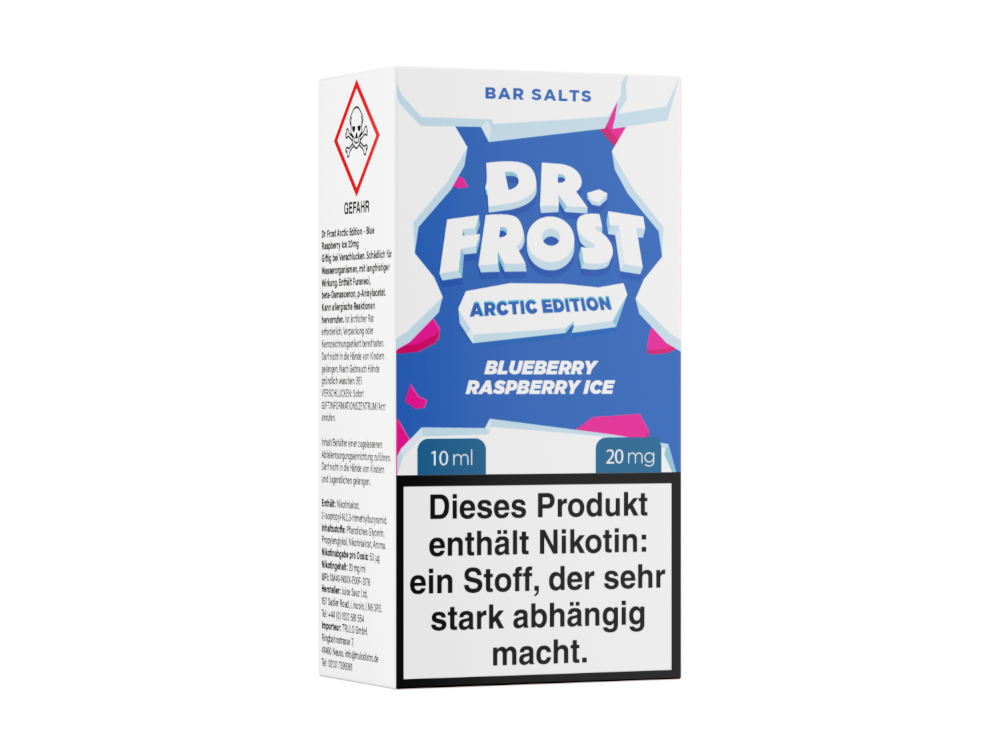 Blueberry Raspberry Ice - Arctic Edition - Dr. Frost Nikotinsalz Liquid