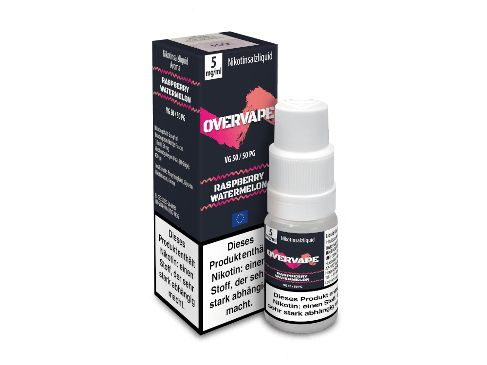 Raspberry Watermelon - Overvape Nikotinsalz Liquid