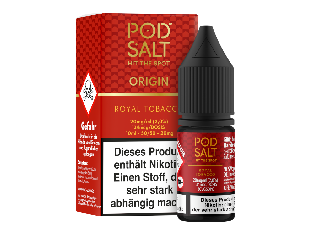 Royal Tobacco - Pod Salt Origin Nikotinsalz Liquid