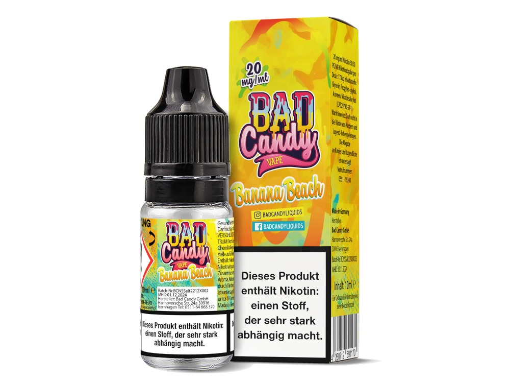 Banana Beach - Bad Candy Liquids Nikotinsalz Liquid