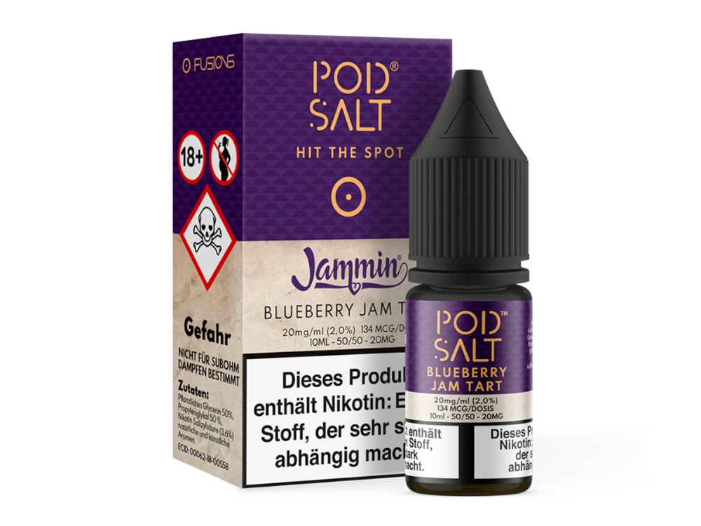 Blueberry Jam Tart - Fusion - Pod Salt Nikotinsalz Liquid