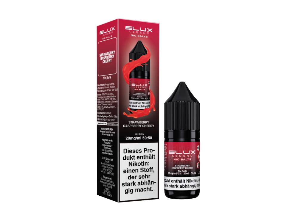 Strawberry Raspberry Cherry - Elux Nikotinsalz Liquid