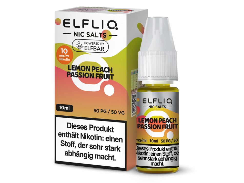 Lemon Peach Passion Fruit - ELFLIQ Nikotinsalz Liquid