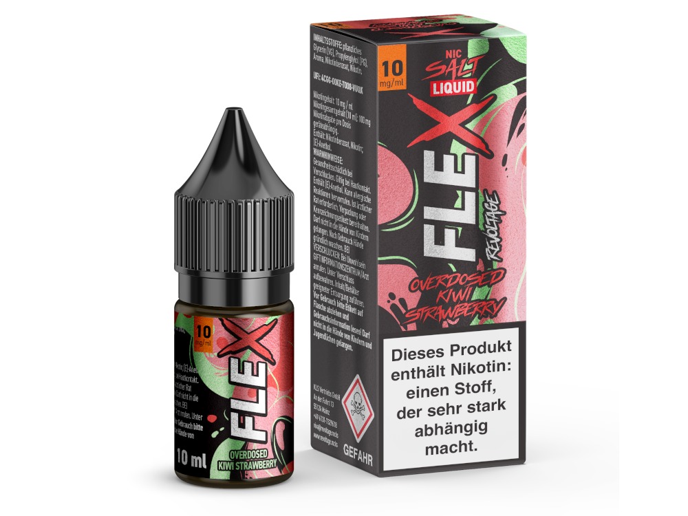 Kiwi Strawberry - FLEX - Revoltage Nikotinsalz Liquid