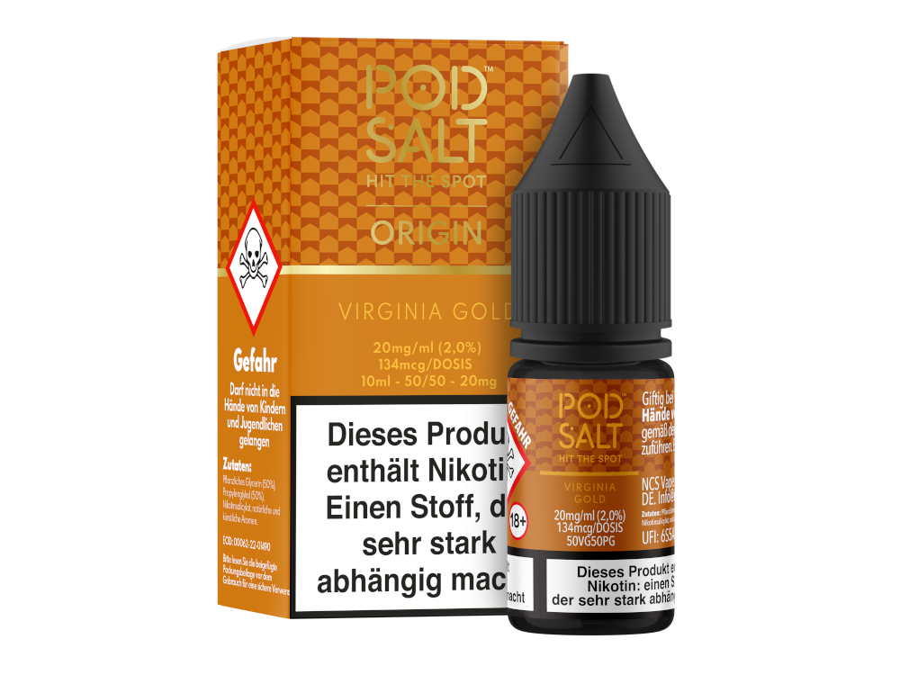 Virginia Gold - Pod Salt Origin Nikotinsalz Liquid