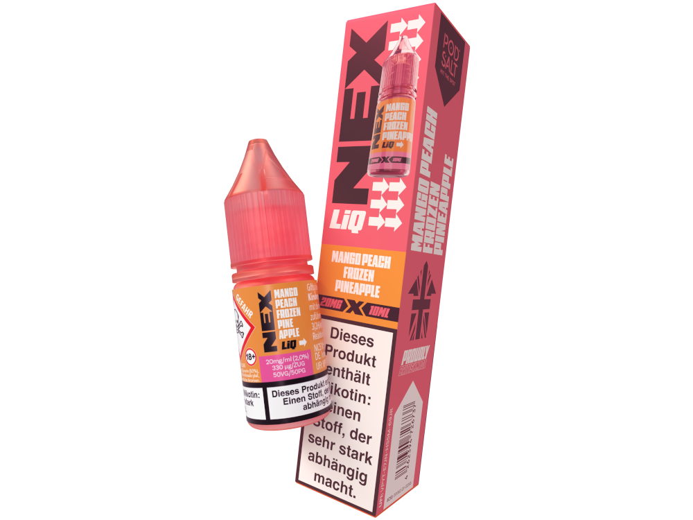Mango Peach Frozen Pineapple - NexLiq - Pod Salt Nikotinsalz Liquid