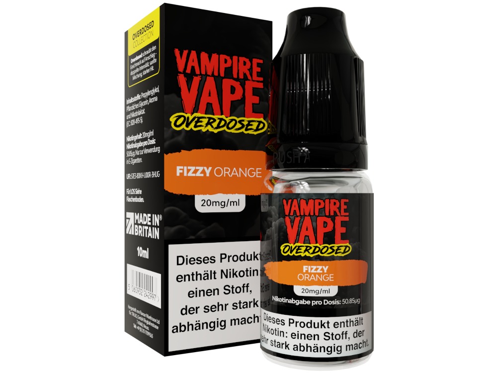 Fizzy Orange - Overdosed - Vampire Vape Nikotinsalz Liquid