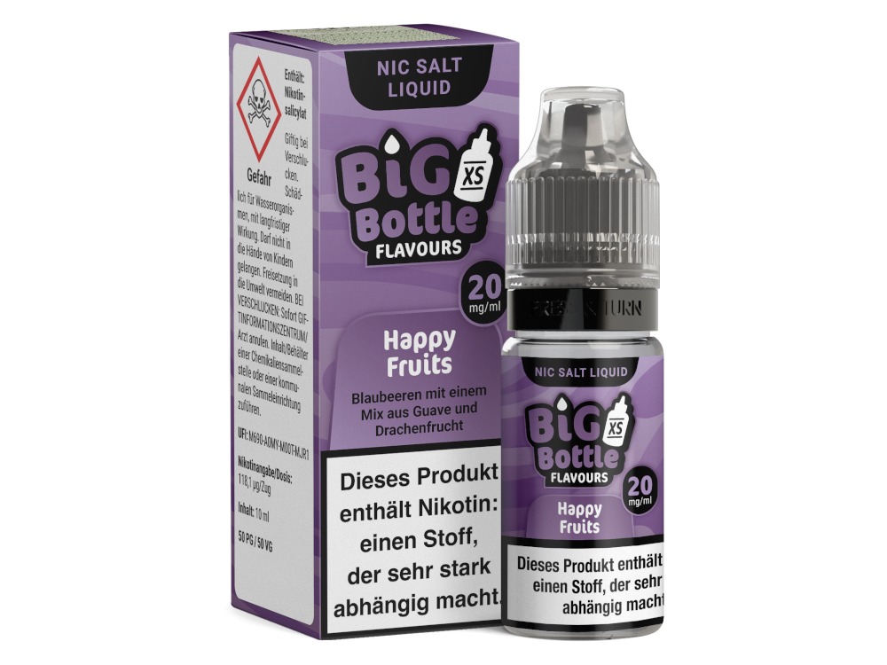 Happy Fruits - Big Bottle Nikotinsalz Liquid