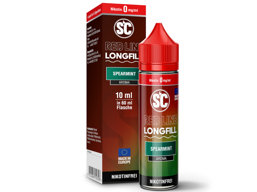 Spearmint - Red Line - SC Longfill 10ml