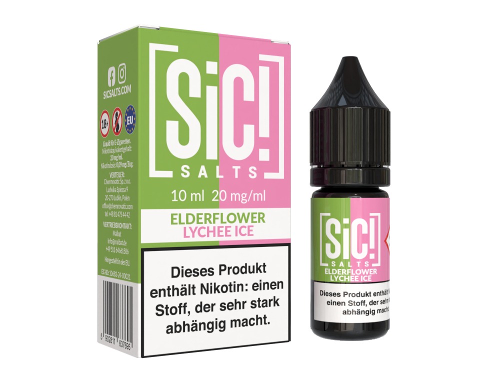 Elderflower Lychee Ice - SiC! Salts Nikotinsalz Liquid