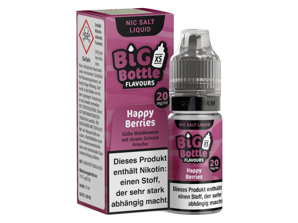 Happy Berries - Big Bottle Nikotinsalz Liquid