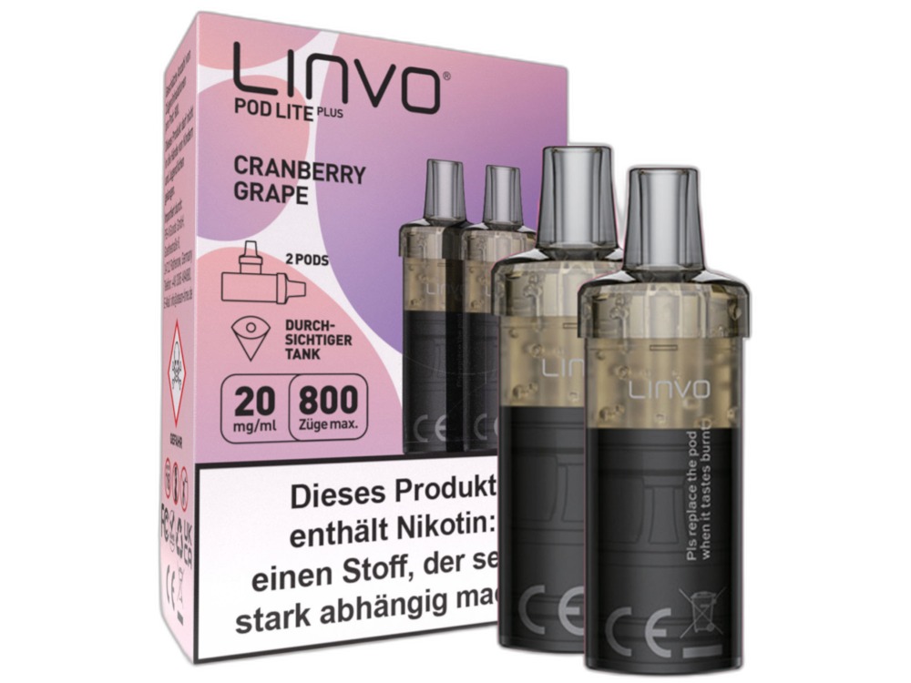 Linvo - Pod Lite Plus Cartridge 20 mg/ml (2 Stück pro Packung)