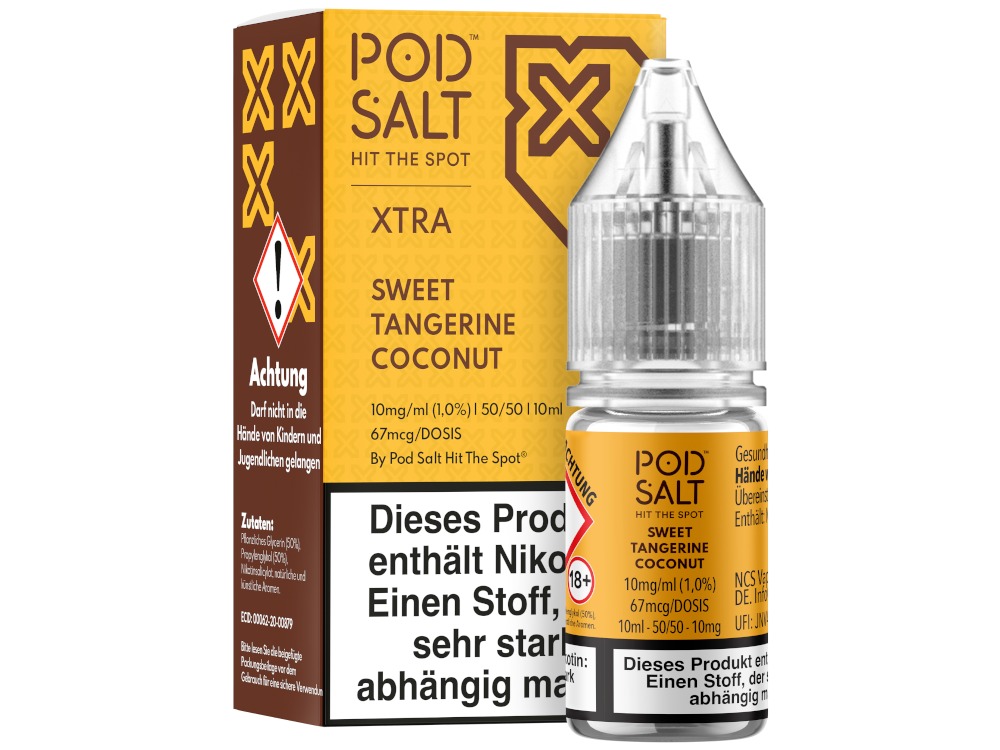 Sweet Tangerine Coconut - Pod Salt X Nikotinsalz Liquid