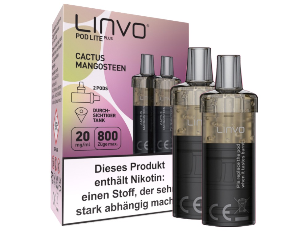 Linvo - Pod Lite Plus Cartridge 20 mg/ml (2 Stück pro Packung)