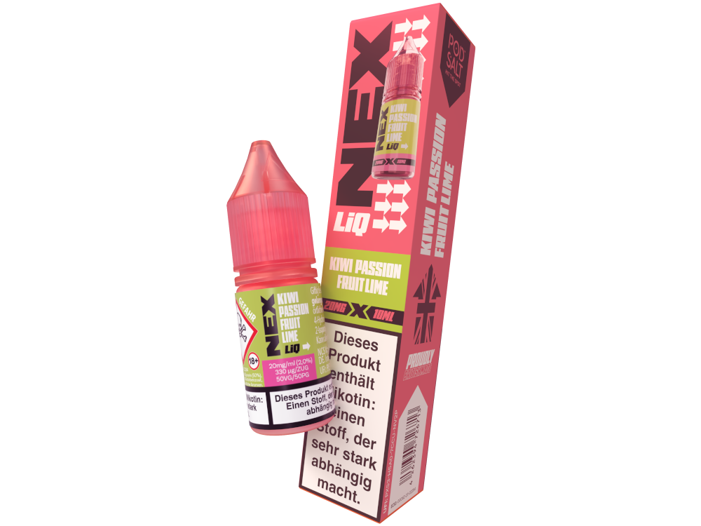 Kiwi Passionfruit Lime - NexLiq - Pod Salt Nikotinsalz Liquid