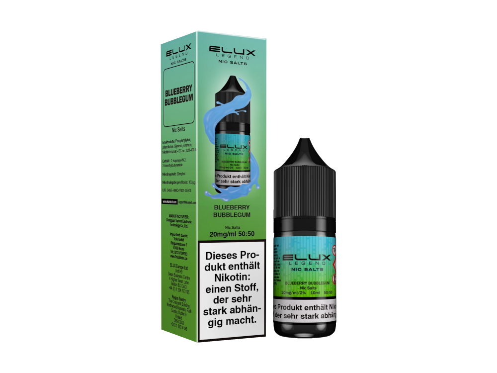 Blueberry Bubblegum - Elux Nikotinsalz Liquid
