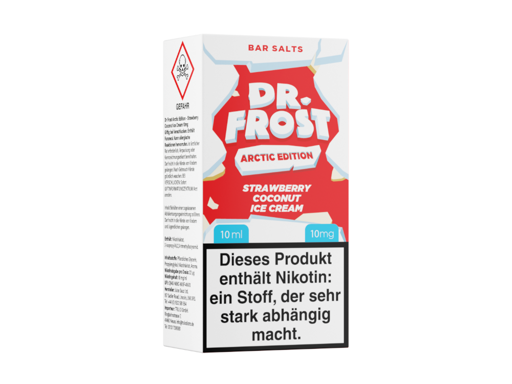 Strawberry Coconut Ice Cream - Arctic Edition - Dr. Frost Nikotinsalz Liquid