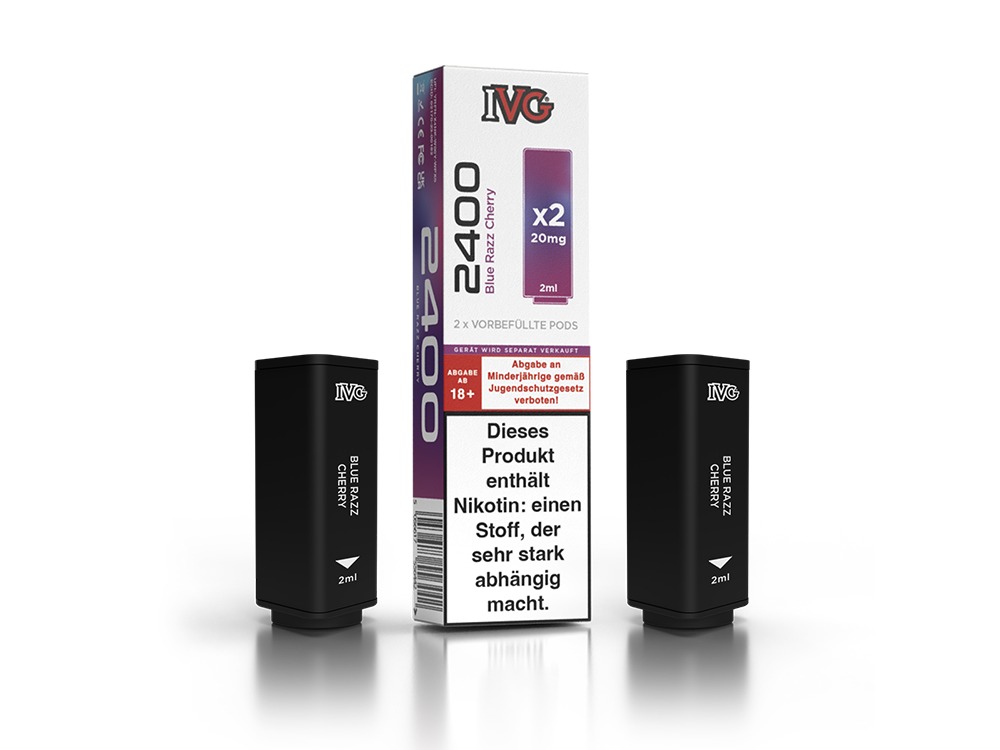 IVG - 2400 Pod 20mg/ml (2 Stück pro Packung) - Blue Razz Cherry