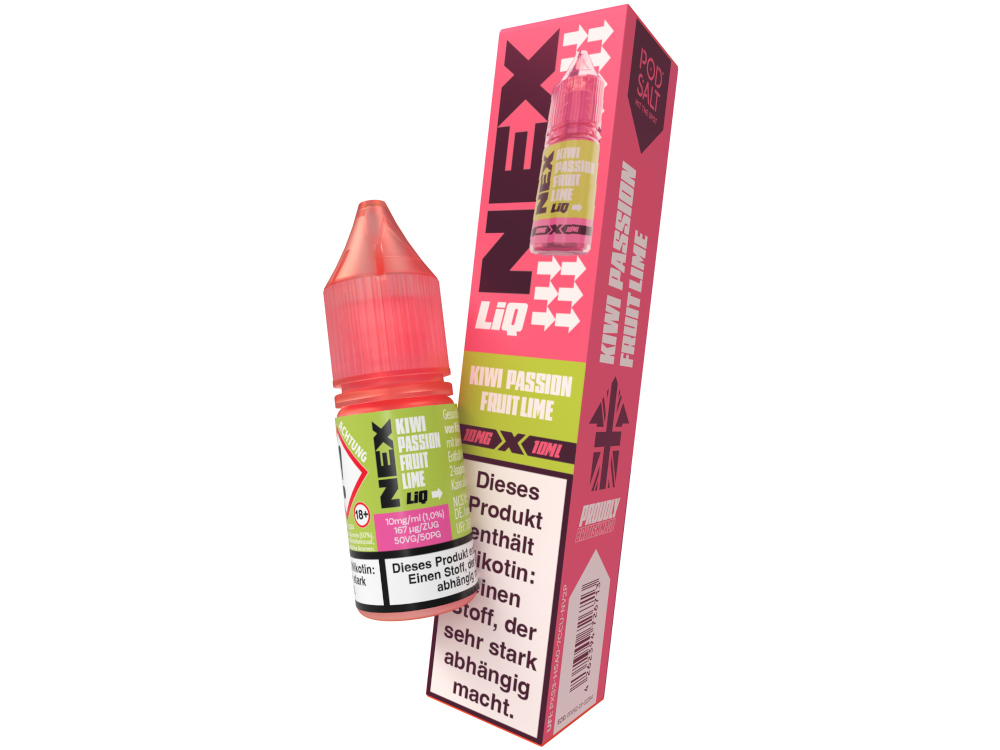 Kiwi Passionfruit Lime - NexLiq - Pod Salt Nikotinsalz Liquid