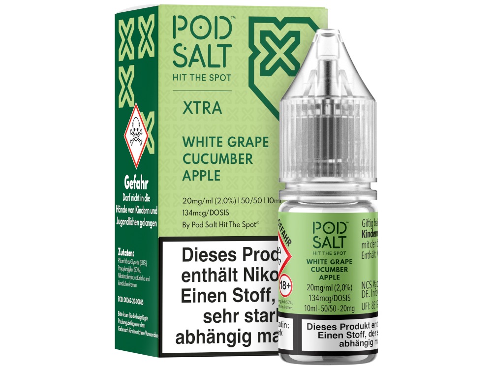 White Grape Cucumber Apple - Pod Salt X Nikotinsalz Liquid