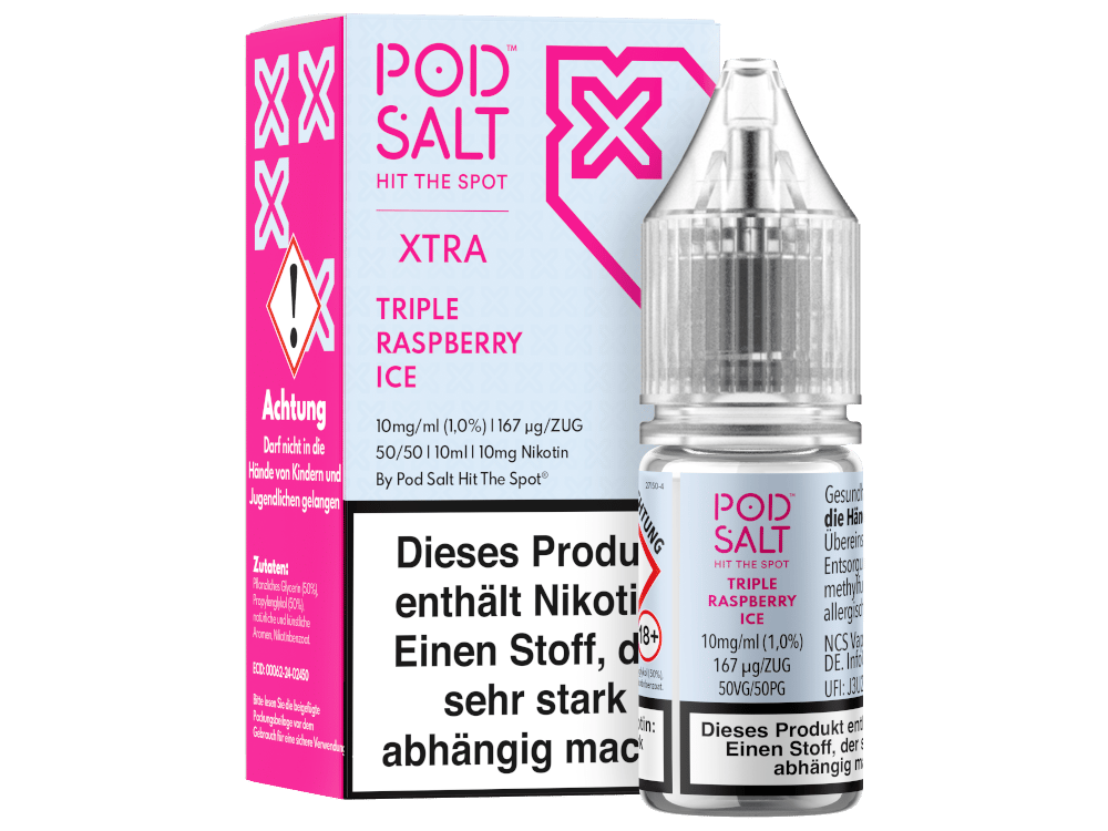 Triple Raspberry Ice - Pod Salt X Nikotinsalz Liquid