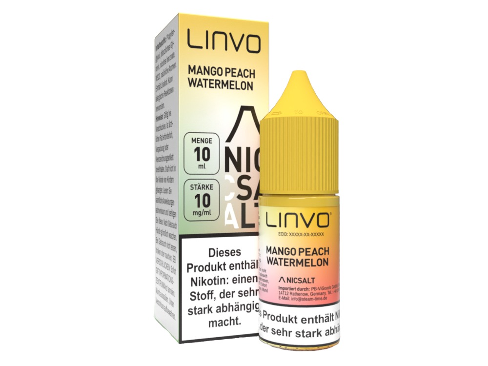 Mango Peach Watermelon - Linvo Nikotinsalz Liquid