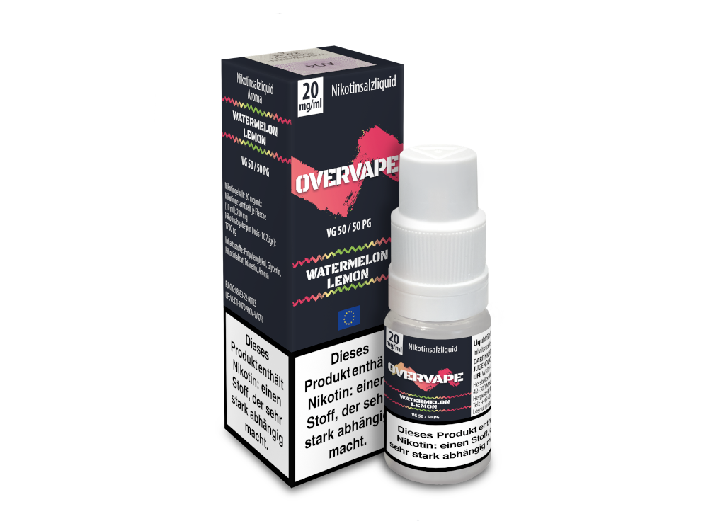 Watermelon Lemon - Overvape Nikotinsalz Liquid