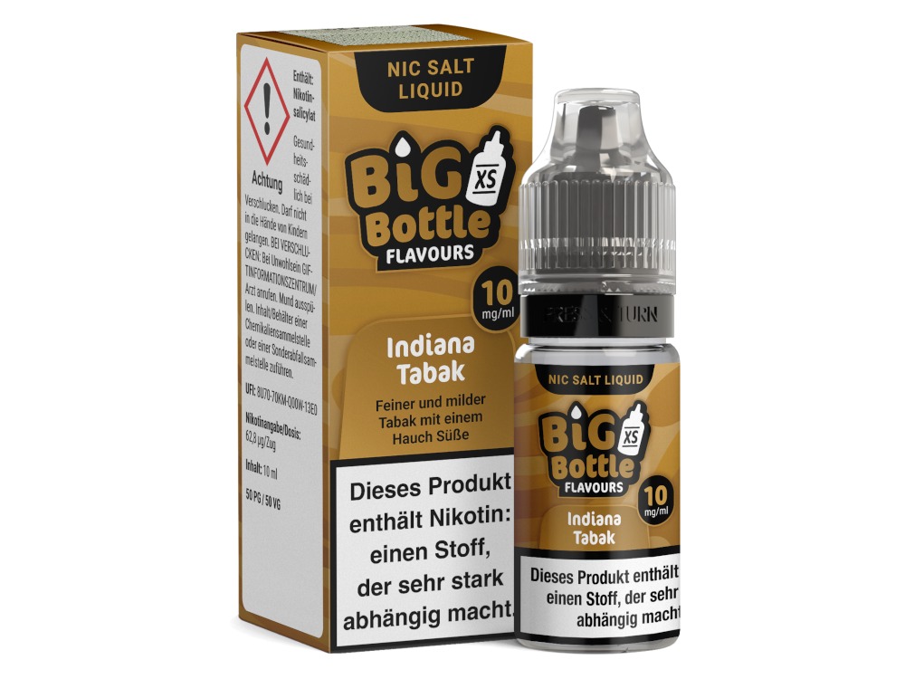 Indiana Tabak - Big Bottle Nikotinsalz Liquid