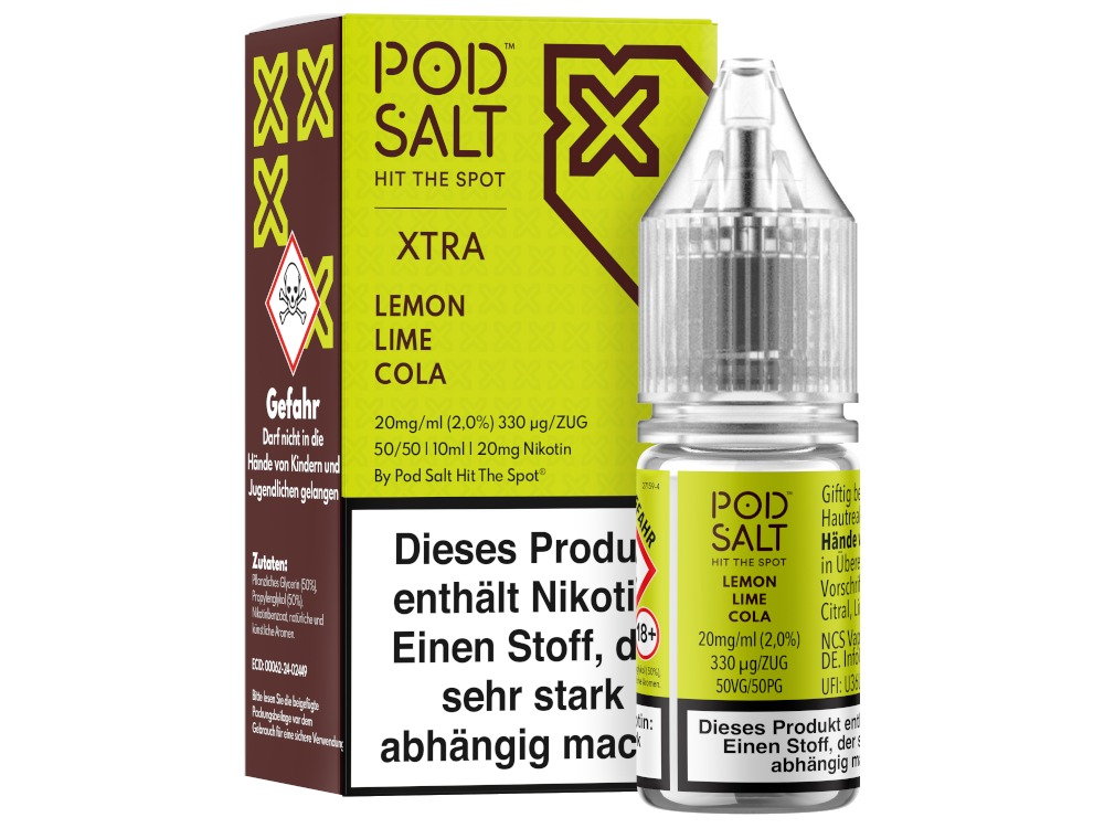Lemon Lime Cola - Pod Salt X Nikotinsalz Liquid