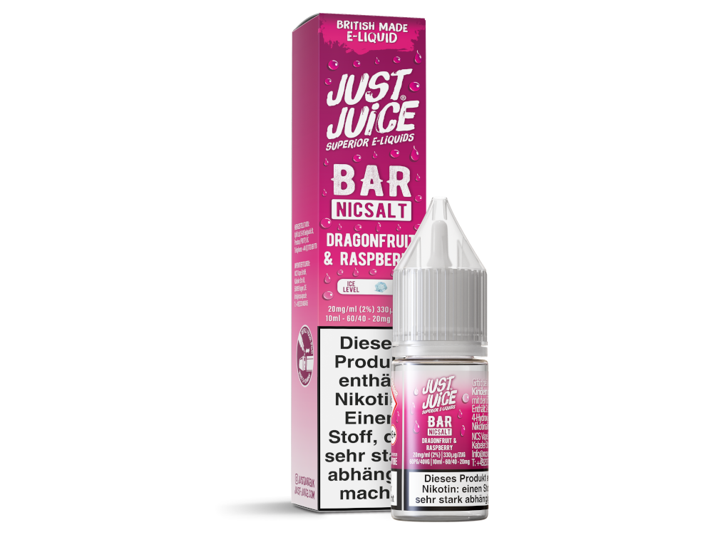 Dragonfruit & Raspberry - Just Juice Bar Nikotinsalz Liquid