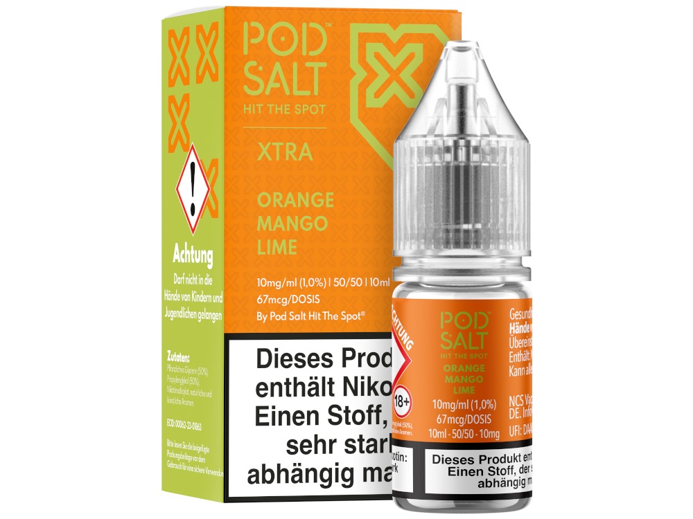 Orange Mango Lime - Pod Salt X Nikotinsalz Liquid