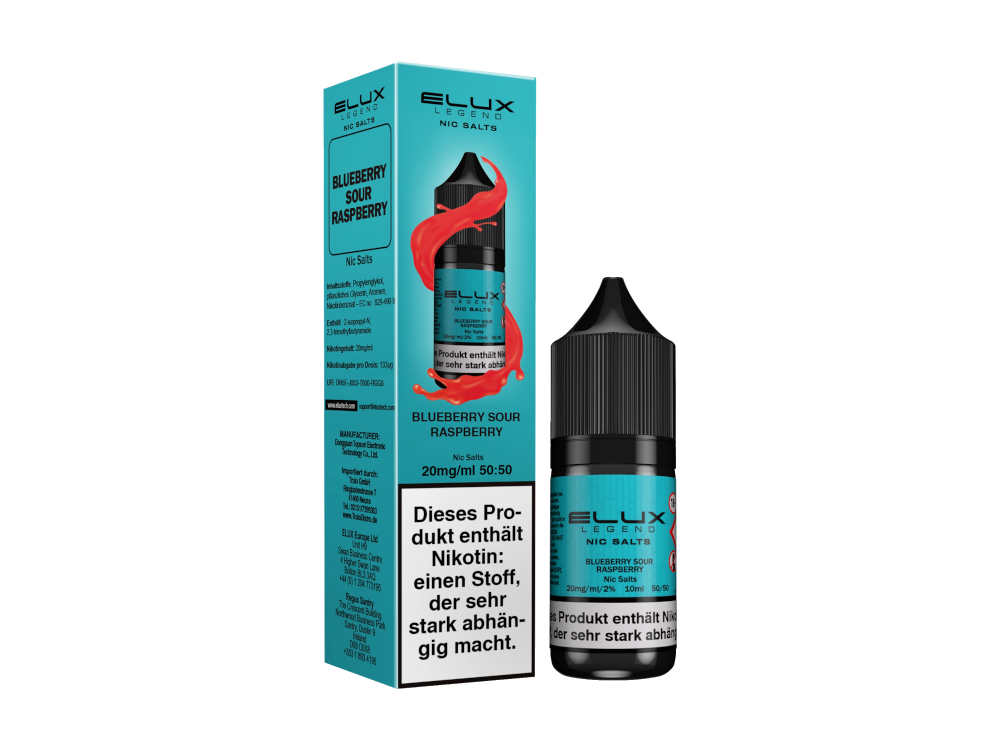 Blueberry Sour Raspberry - Elux Nikotinsalz Liquid