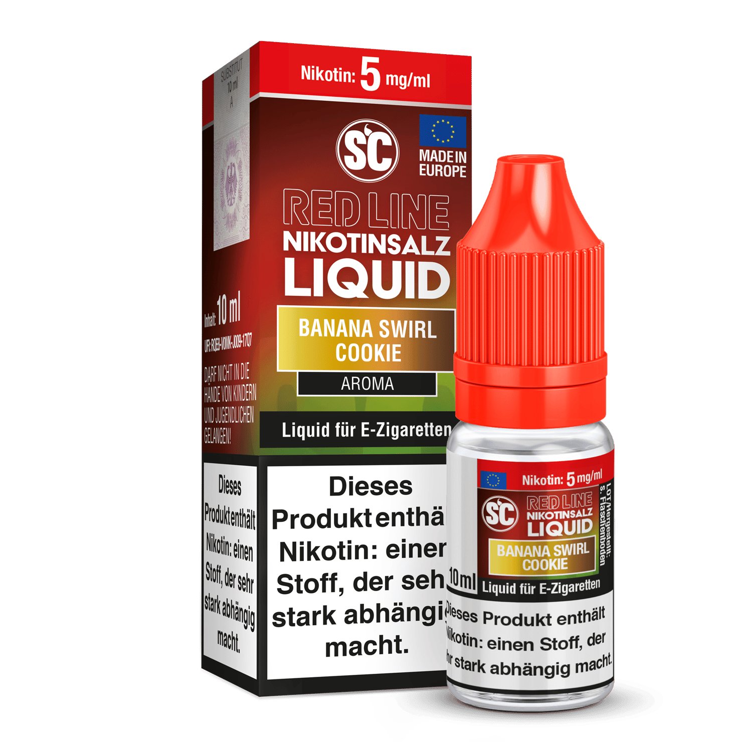 Banana Swirl Cookie - Red Line - SC Nikotinsalz Liquid