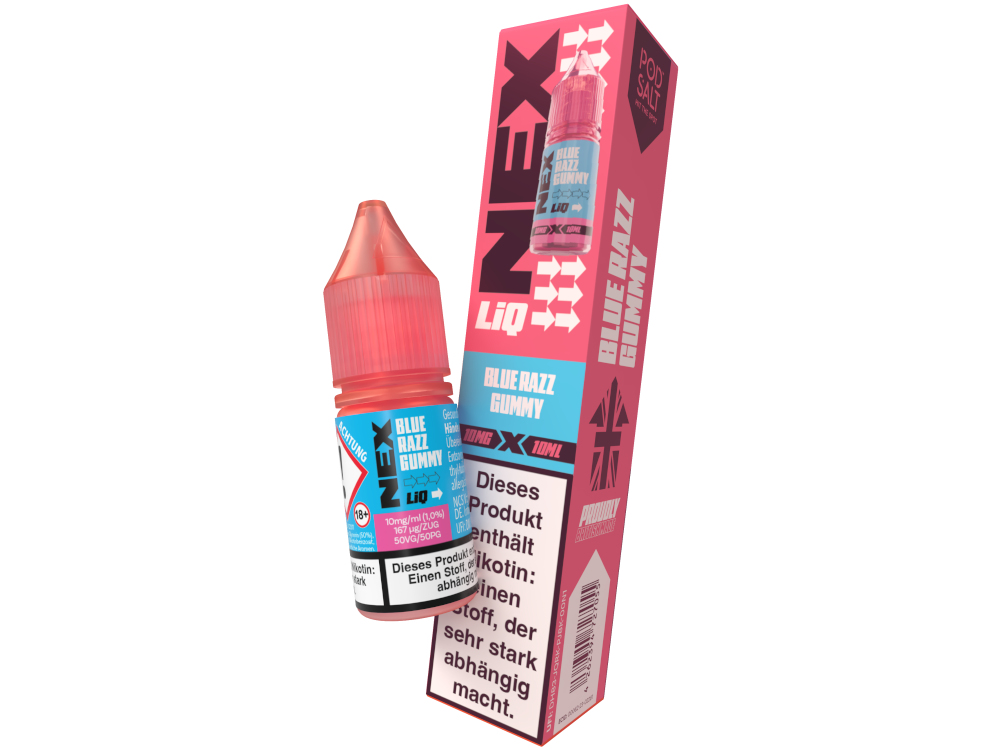 Blue Razz Gummy - NexLiq - Pod Salt Nikotinsalz Liquid