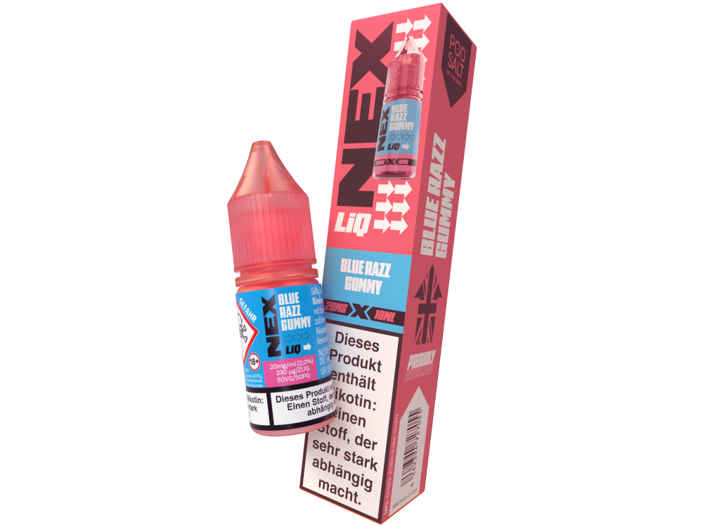 Blue Razz Gummy - NexLiq - Pod Salt Nikotinsalz Liquid