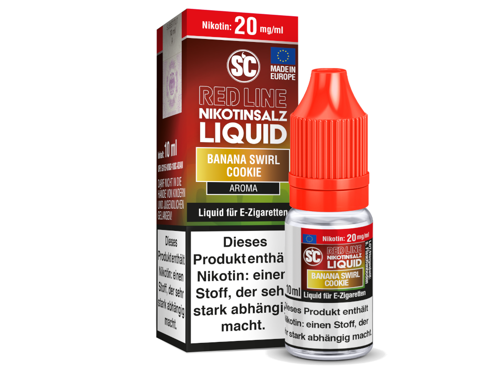 Banana Swirl Cookie - Red Line - SC Nikotinsalz Liquid