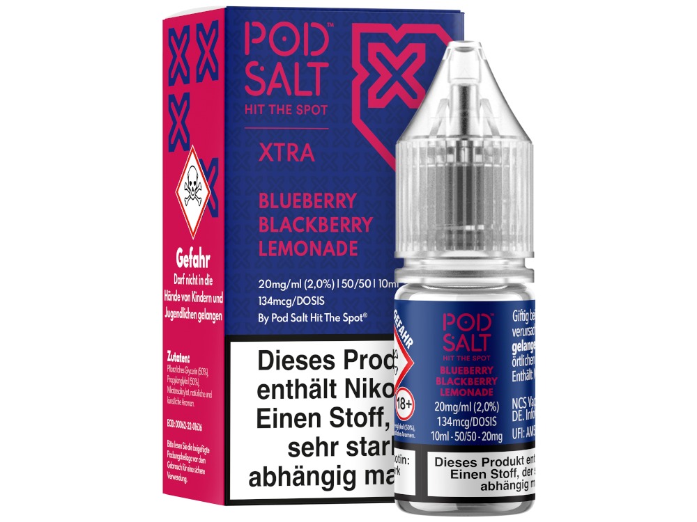 Blueberry Blackberry Lemonade - Pod Salt X Nikotinsalz Liquid