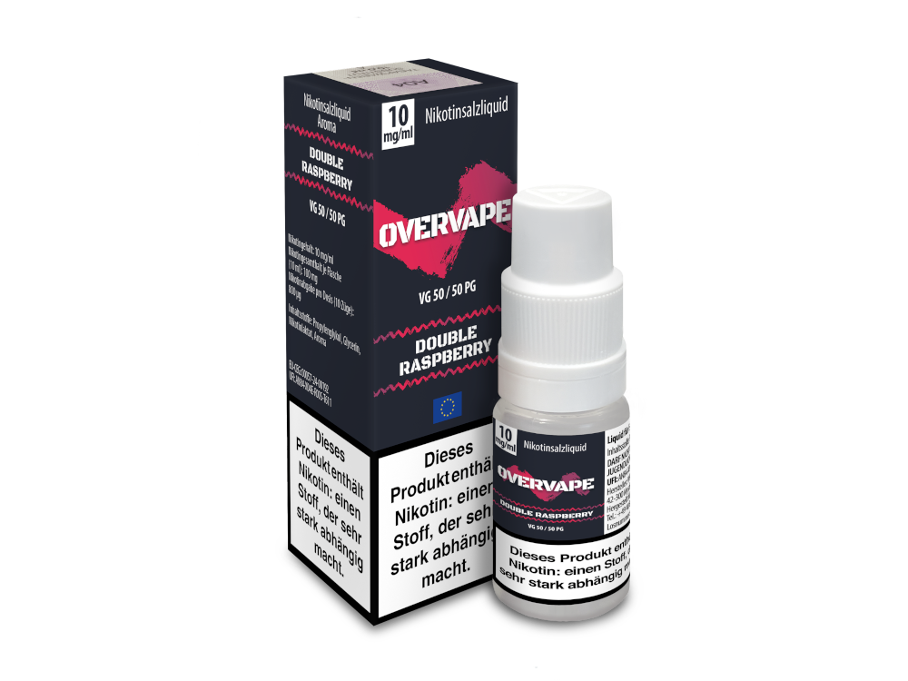 Double Raspberry - Overvape Nikotinsalz Liquid