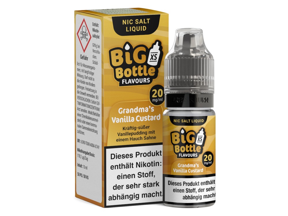 Grandma's Vanilla Custard - Big Bottle Nikotinsalz Liquid