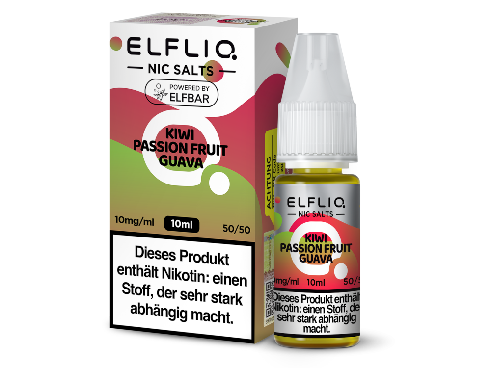 Kiwi Passion Fruit Guava - ELFLIQ Nikotinsalz Liquid