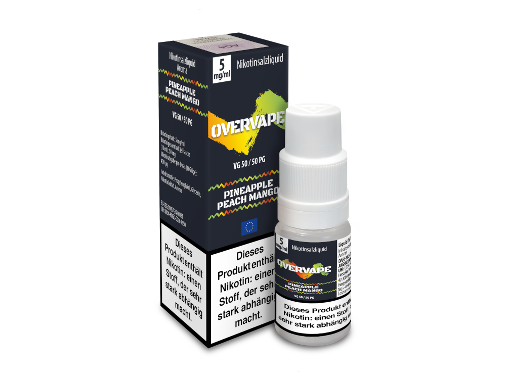 Pineapple Peach Mango - Overvape Nikotinsalz Liquid