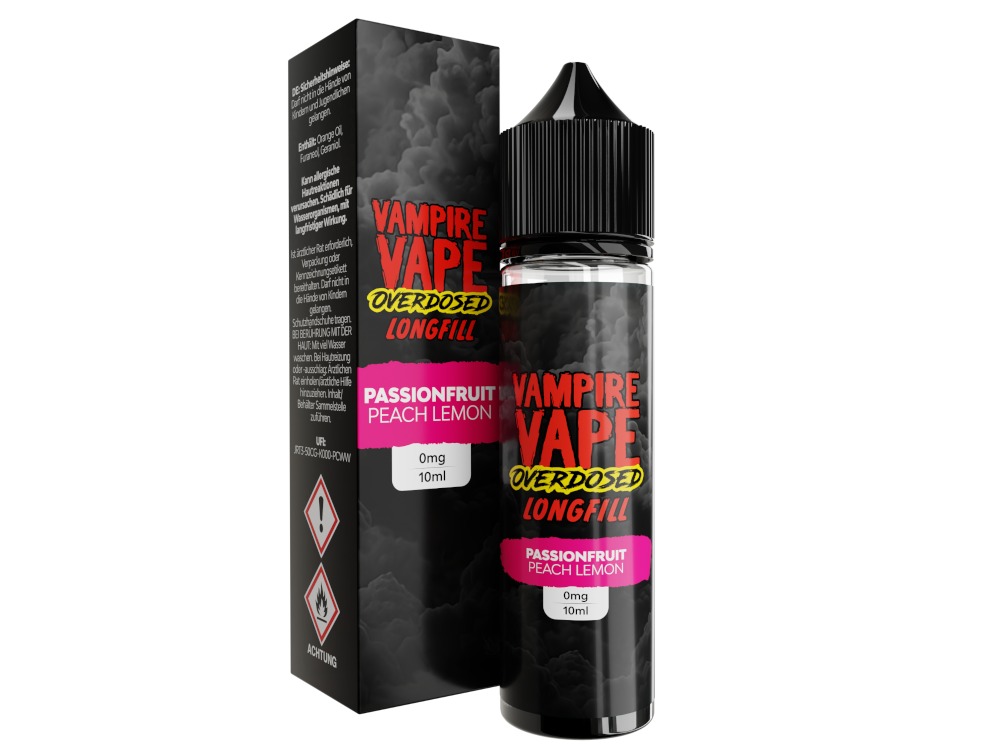 Passionfruit Peach Lemon - Overdosed - Vampire Vape Aroma 10ml